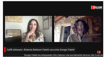 Caffè Letterario, il video dell’intervista a Roberta Bellesini Faletti