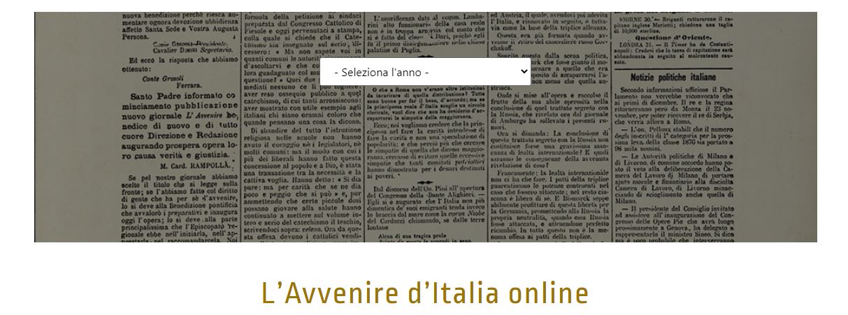 L’Avvenire d’Italia consultabile online: 72 anni di storia nei quotidiani dell’epoca