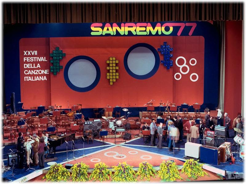 prima edizione del Festival di Sanremo - studio televisivo sanremo 77